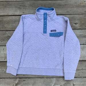 Patagonia Organic Cotton Quilt Snap T Pullover Jacket Sweater Small